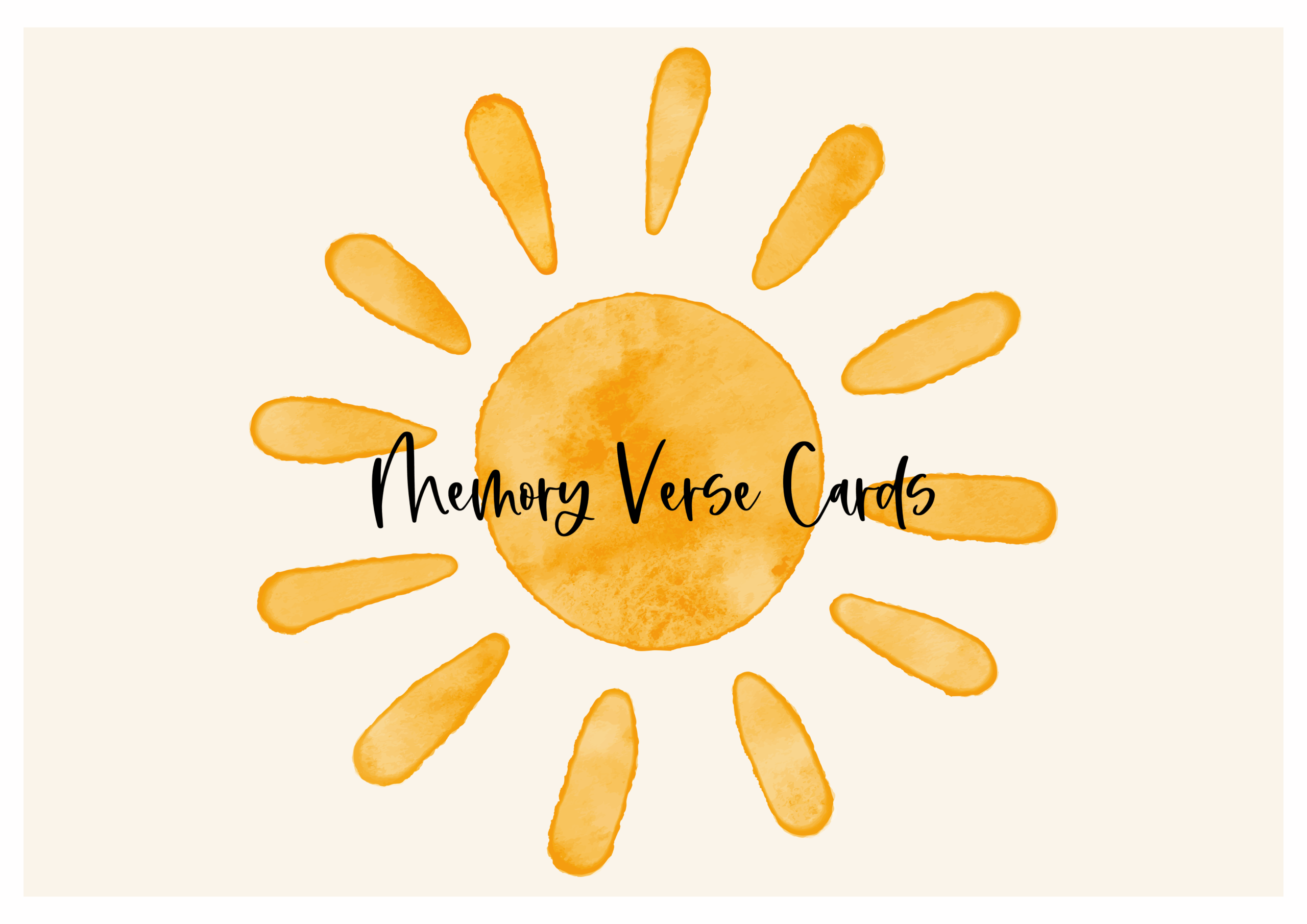 Memory Verse Cards | all ages
