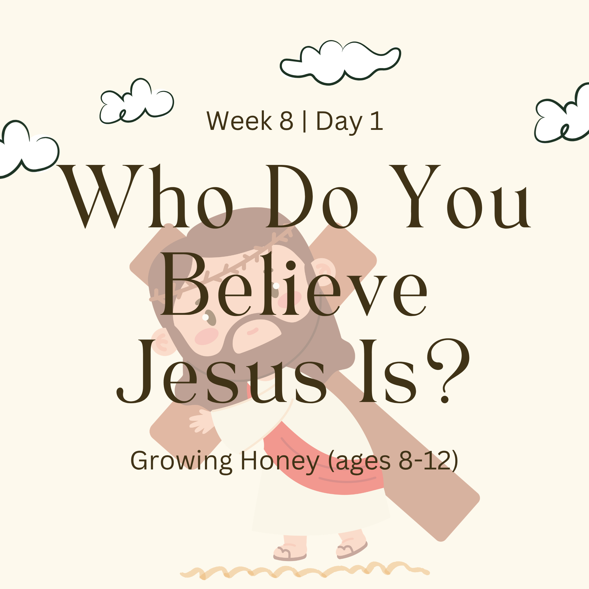 Week 8 | Day 1 – Who Do You Believe Jesus Is? (Growing Honey)