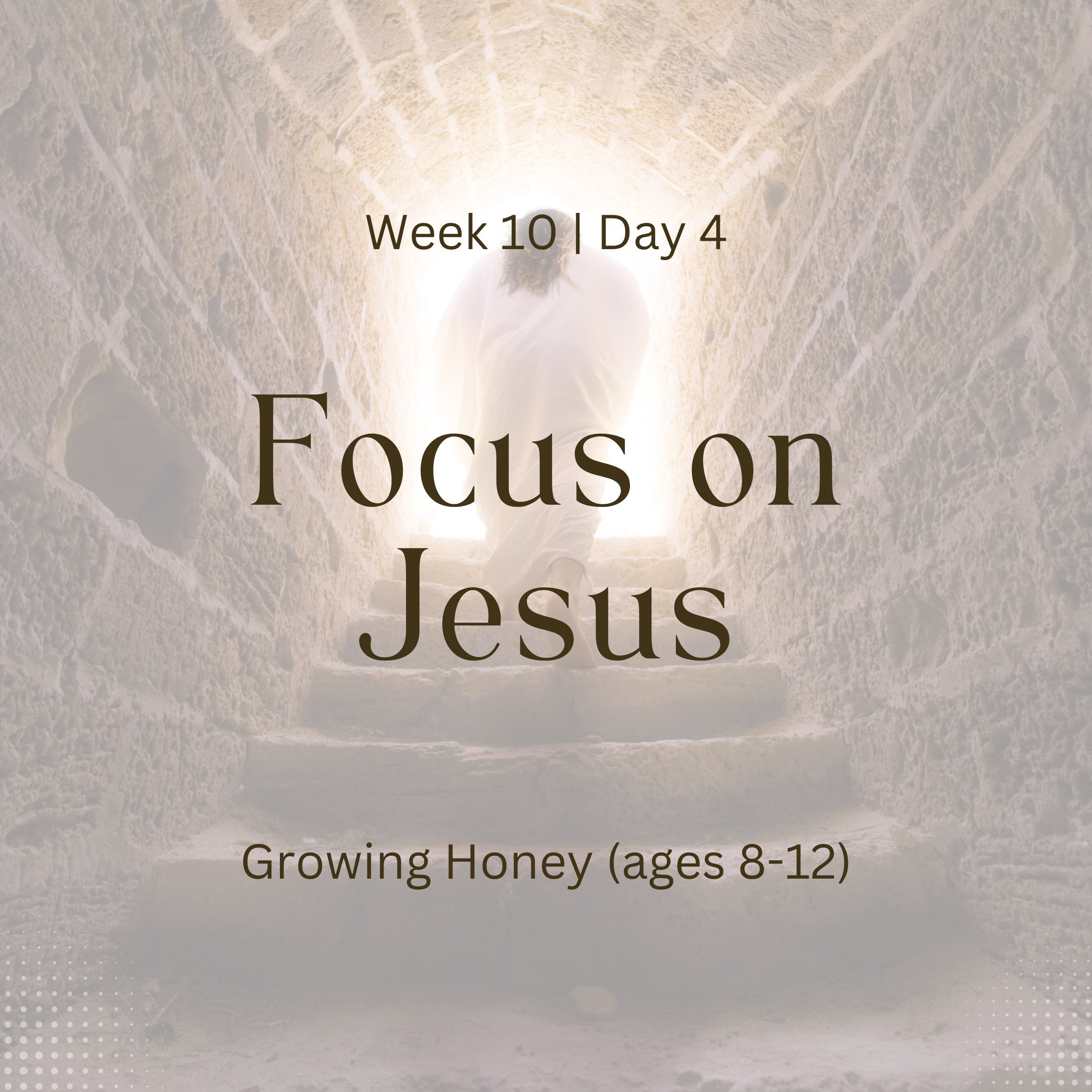 Focus on Jesus – Week 10 | Day 4 (Growing Honey)